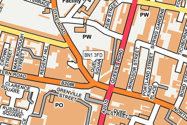 BN1 3FD map - OS OpenMap – Local (Ordnance Survey)