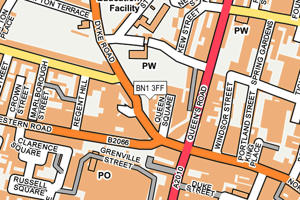 BN1 3FF map - OS OpenMap – Local (Ordnance Survey)