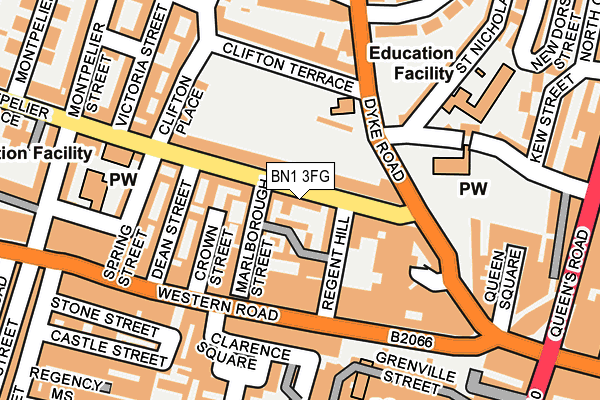 BN1 3FG map - OS OpenMap – Local (Ordnance Survey)