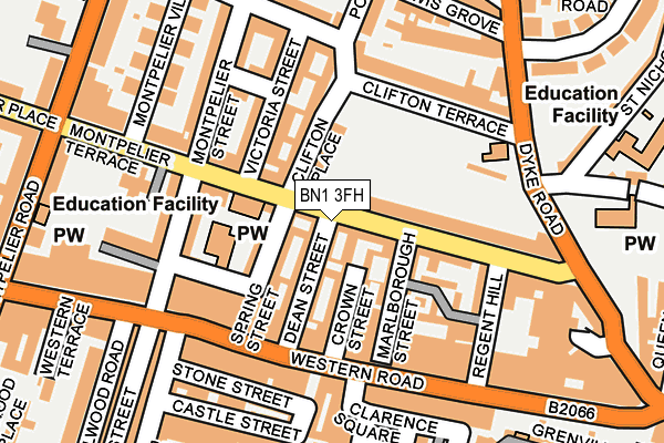 BN1 3FH map - OS OpenMap – Local (Ordnance Survey)