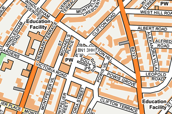 Map of 3 POWIS SQUARE LIMITED at local scale