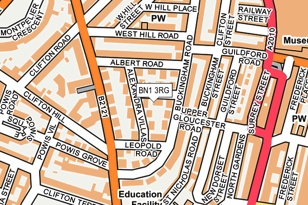 BN1 3RG map - OS OpenMap – Local (Ordnance Survey)