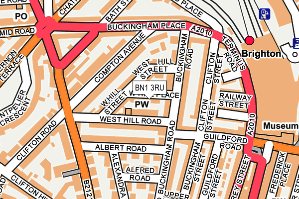 BN1 3RU map - OS OpenMap – Local (Ordnance Survey)
