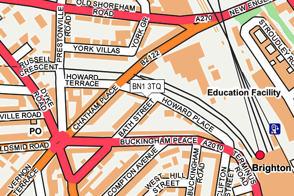 BN1 3TQ map - OS OpenMap – Local (Ordnance Survey)