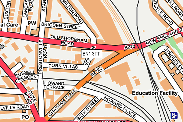 BN1 3TT map - OS OpenMap – Local (Ordnance Survey)