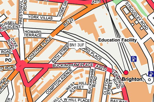 BN1 3UF map - OS OpenMap – Local (Ordnance Survey)