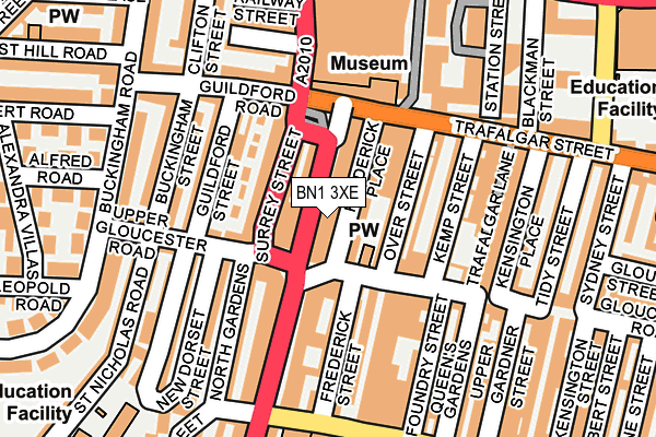BN1 3XE map - OS OpenMap – Local (Ordnance Survey)