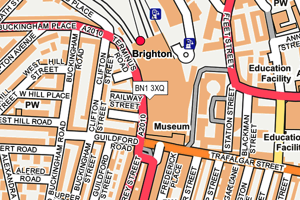 BN1 3XQ map - OS OpenMap – Local (Ordnance Survey)