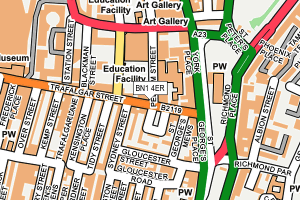 BN1 4ER map - OS OpenMap – Local (Ordnance Survey)
