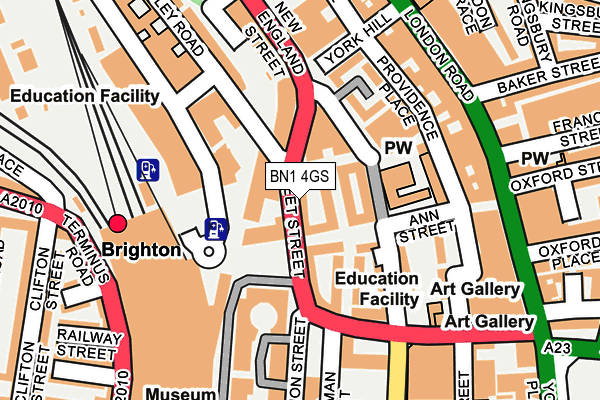 BN1 4GS map - OS OpenMap – Local (Ordnance Survey)