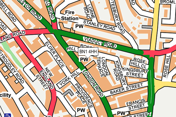 BN1 4HH map - OS OpenMap – Local (Ordnance Survey)