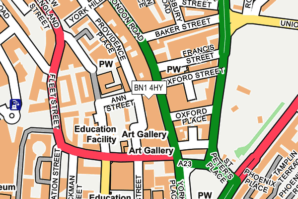 BN1 4HY map - OS OpenMap – Local (Ordnance Survey)