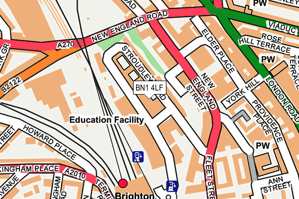 BN1 4LF map - OS OpenMap – Local (Ordnance Survey)