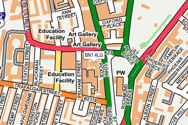 BN1 4LG map - OS OpenMap – Local (Ordnance Survey)