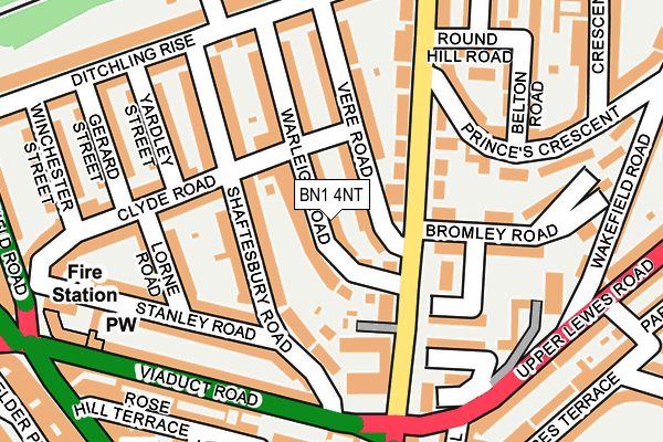 BN1 4NT map - OS OpenMap – Local (Ordnance Survey)