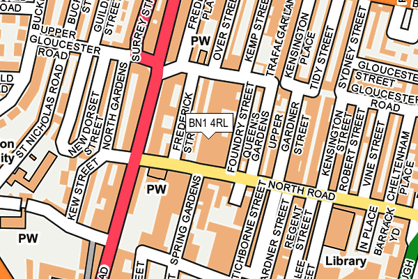 BN1 4RL map - OS OpenMap – Local (Ordnance Survey)