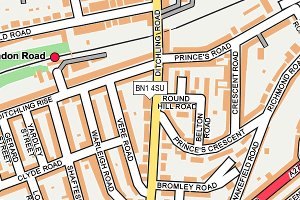 BN1 4SU map - OS OpenMap – Local (Ordnance Survey)