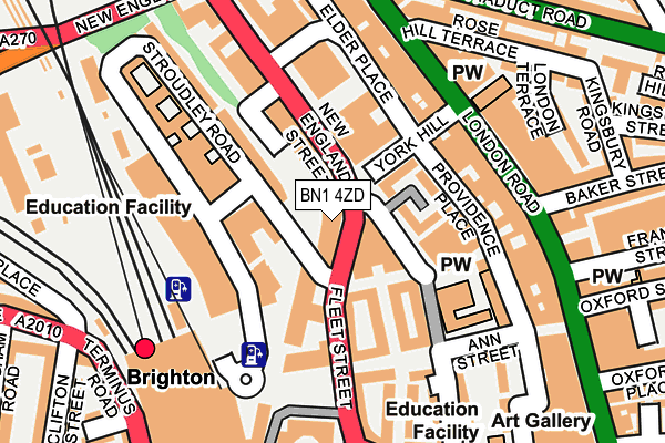 BN1 4ZD map - OS OpenMap – Local (Ordnance Survey)