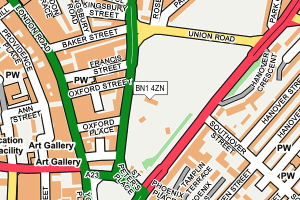 BN1 4ZN map - OS OpenMap – Local (Ordnance Survey)