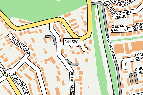 BN1 5BS map - OS OpenMap – Local (Ordnance Survey)