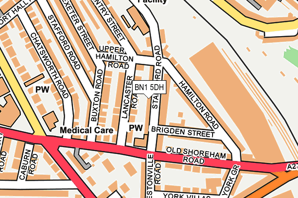 BN1 5DH map - OS OpenMap – Local (Ordnance Survey)
