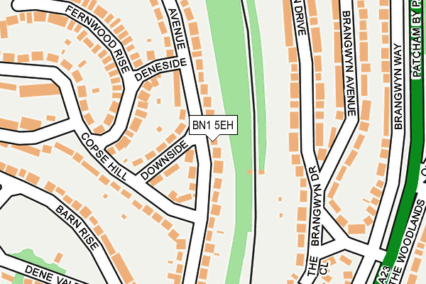 BN1 5EH map - OS OpenMap – Local (Ordnance Survey)