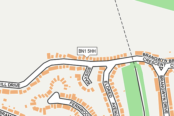 BN1 5HH map - OS OpenMap – Local (Ordnance Survey)