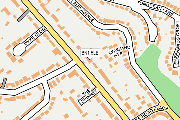 BN1 5LE map - OS OpenMap – Local (Ordnance Survey)