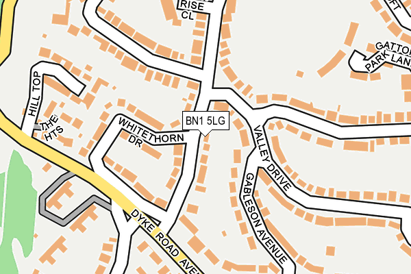 BN1 5LG map - OS OpenMap – Local (Ordnance Survey)