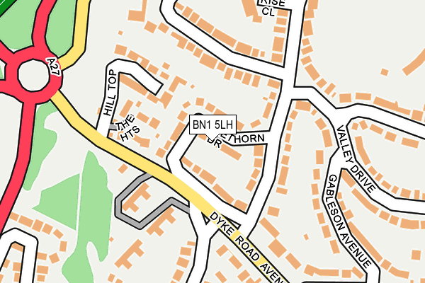 BN1 5LH map - OS OpenMap – Local (Ordnance Survey)