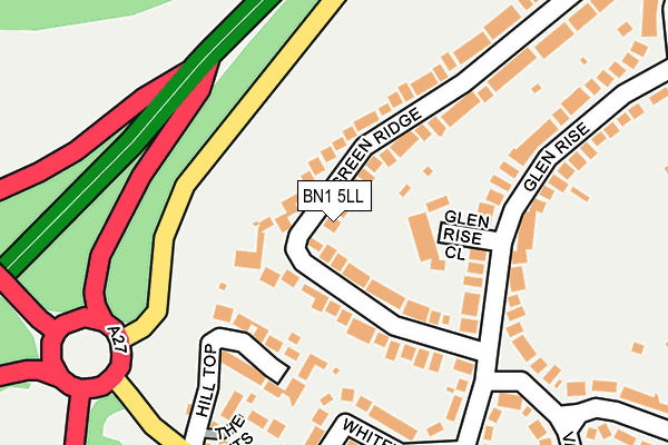 BN1 5LL map - OS OpenMap – Local (Ordnance Survey)