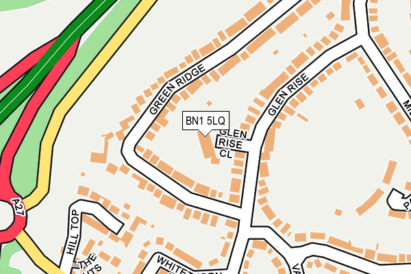 BN1 5LQ map - OS OpenMap – Local (Ordnance Survey)