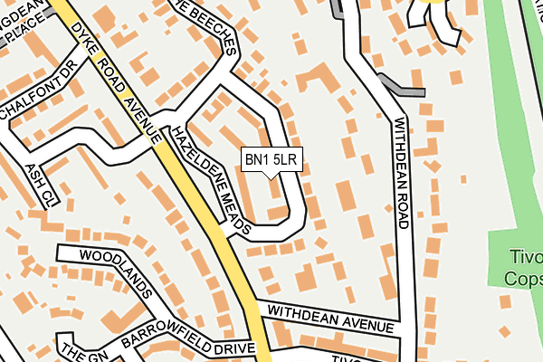 BN1 5LR map - OS OpenMap – Local (Ordnance Survey)