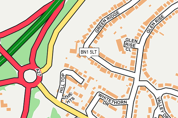 BN1 5LT map - OS OpenMap – Local (Ordnance Survey)