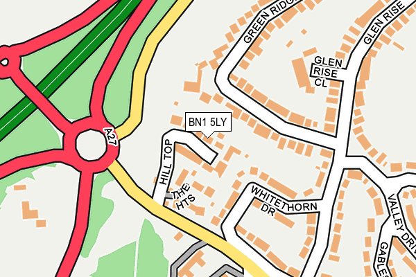 BN1 5LY map - OS OpenMap – Local (Ordnance Survey)