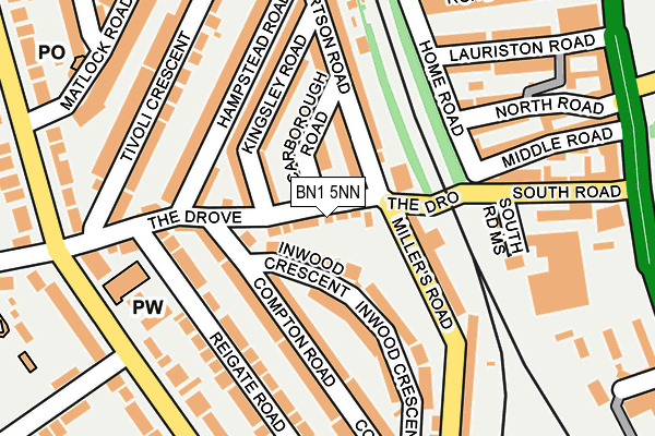 BN1 5NN map - OS OpenMap – Local (Ordnance Survey)