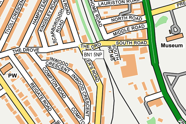 BN1 5NP map - OS OpenMap – Local (Ordnance Survey)