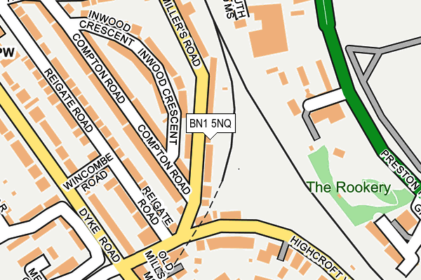 BN1 5NQ map - OS OpenMap – Local (Ordnance Survey)