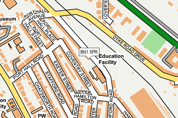 BN1 5PR map - OS OpenMap – Local (Ordnance Survey)