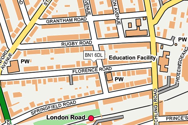 Map of 9 FLORENCE ROAD LTD at local scale