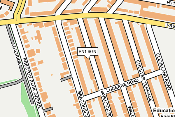 BN1 6GN map - OS OpenMap – Local (Ordnance Survey)