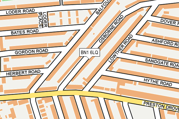BN1 6LQ map - OS OpenMap – Local (Ordnance Survey)