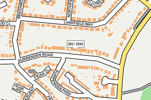 BN1 6NN map - OS OpenMap – Local (Ordnance Survey)