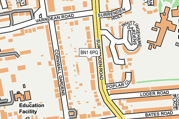 Map of THE EXAMINATION GROUP LTD at local scale