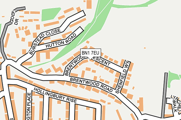 BN1 7EU map - OS OpenMap – Local (Ordnance Survey)