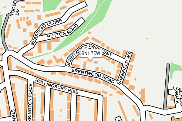 BN1 7EW map - OS OpenMap – Local (Ordnance Survey)