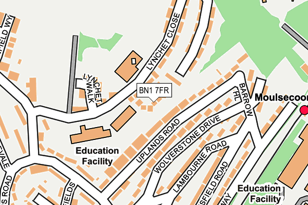 BN1 7FR map - OS OpenMap – Local (Ordnance Survey)