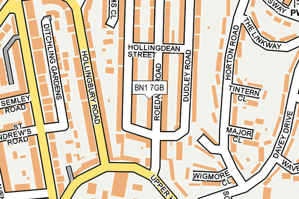 BN1 7GB map - OS OpenMap – Local (Ordnance Survey)
