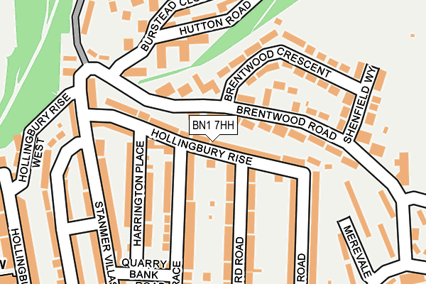 BN1 7HH map - OS OpenMap – Local (Ordnance Survey)