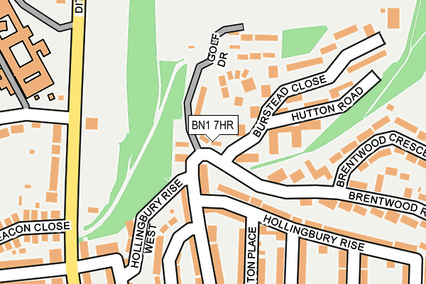 BN1 7HR map - OS OpenMap – Local (Ordnance Survey)